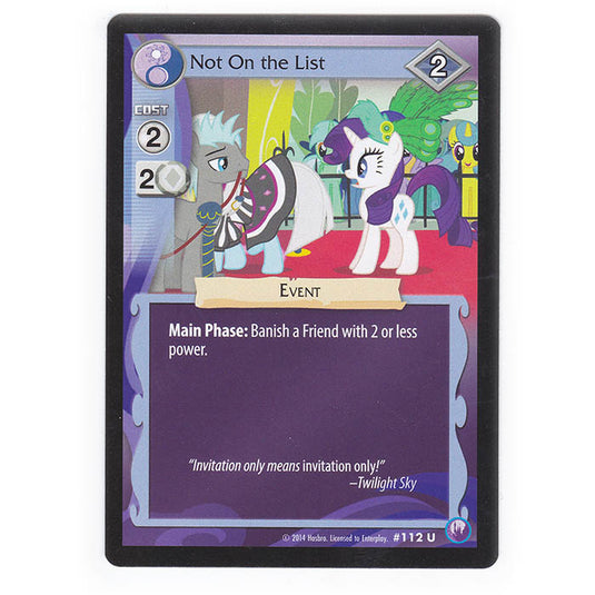 MLP - Canterlot Nights - Not On the List - 112/203