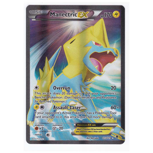 Pokemon - XY Phantom Forces - Manectric EX - Full Art - 113/119