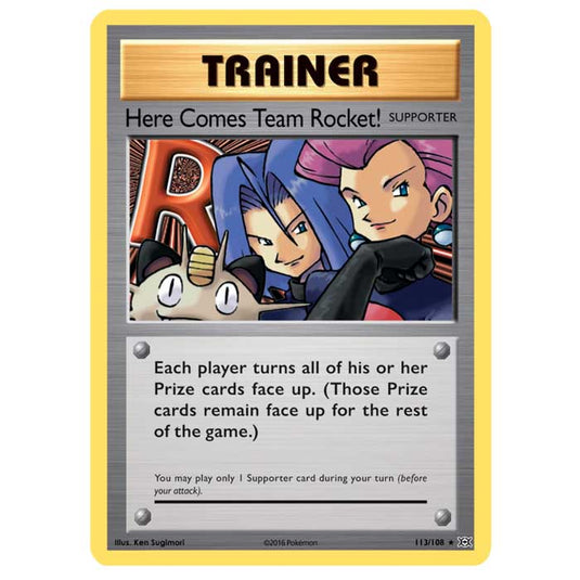 Pokemon - XY Evolutions - Here Comes Team Rocket! (Secret Rare) - 113/108