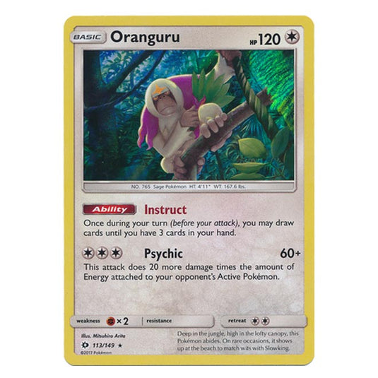 Pokemon - Sun & Moon - Base Set - Oranguru - 113/149