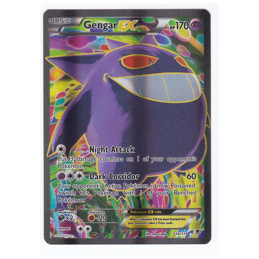 Pokemon - XY Phantom Forces - Gengar EX - Full Art - 114/119