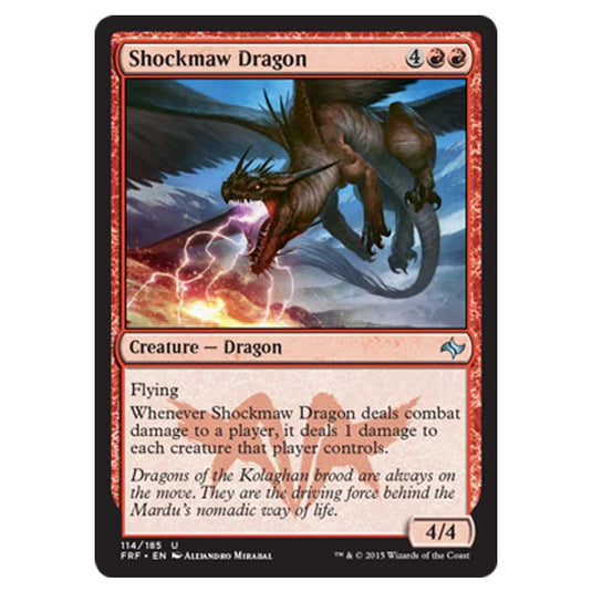 Magic the Gathering - Fate Reforged - Shockmaw Dragon - 114/185