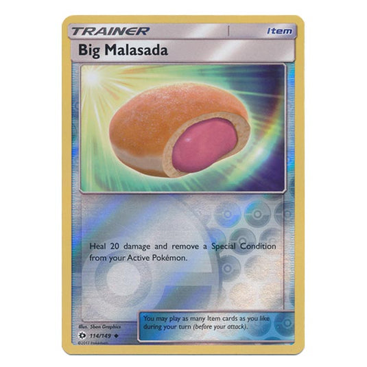 Pokemon - Sun & Moon - Base Set - (Reverse Holo) - Big Malasada - 114/149