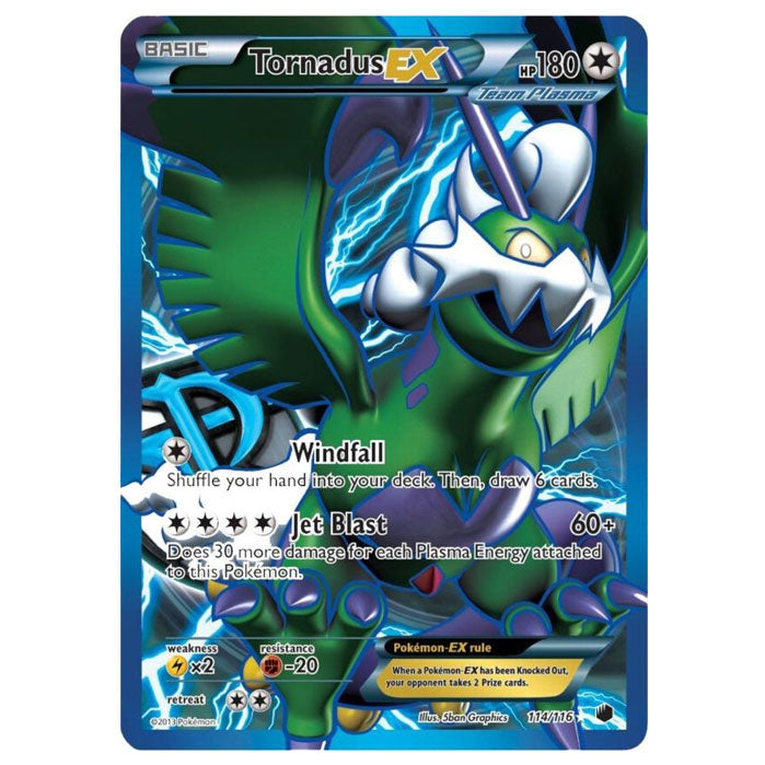 tornadus ex pokemon card value Pokemon - Black & White - Plasma Freeze - Tornadus-EX