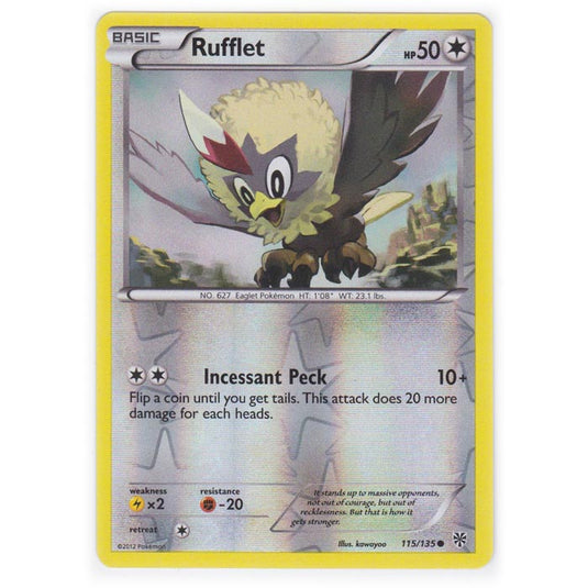 Pokemon - Black & White - Plasma Storm (Reverse Holo) - Rufflet - 115/135