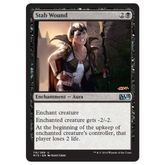 Magic the Gathering - M15 Core Set - Stab Wound - 116/269