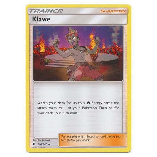 Pokemon - Sun & Moon - Burning Shadows - Kiawe - 116/147