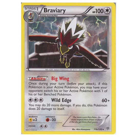 Pokemon - Black & White - Plasma Storm - Braviary - 116/135