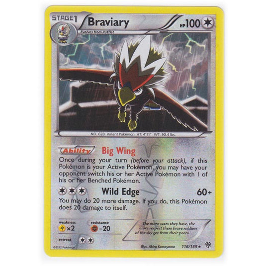 Pokemon - Black & White - Plasma Storm (Reverse Holo) - Braviary - 116/135