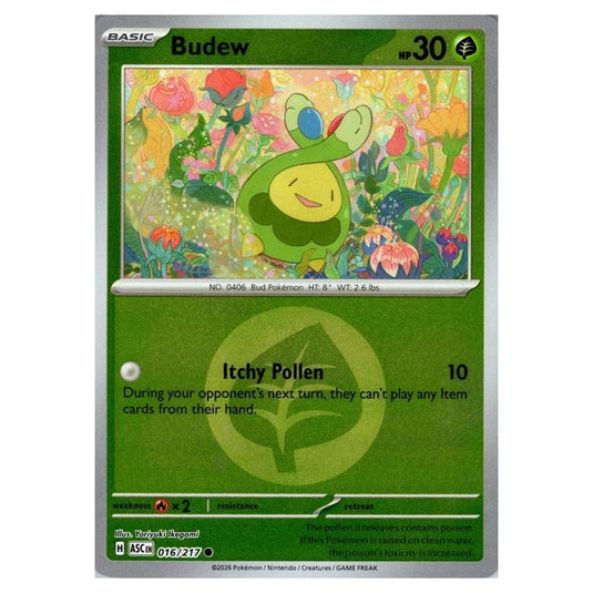 Pokemon - Mega Evolution - Ascended Heroes - Energy Reverse Holo - Budew - 016/217