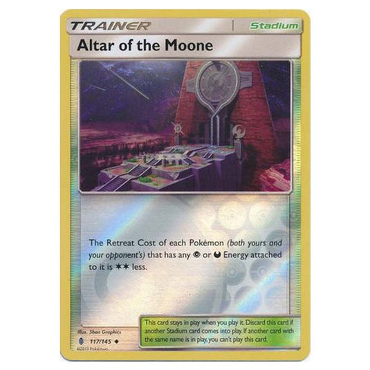 Pokemon - Sun & Moon - Guardians Rising - (Reverse Holo) - Altar of the Moone - 117/145