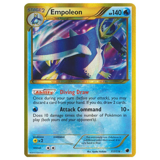 Pokemon - Black & White - Plasma Freeze - Empoleon - 117/116