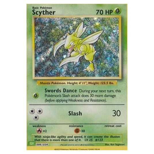 Pokemon - Pokémon Trading Card Game Classic - Venusaur & Lugia ex Deck - Scyther 006