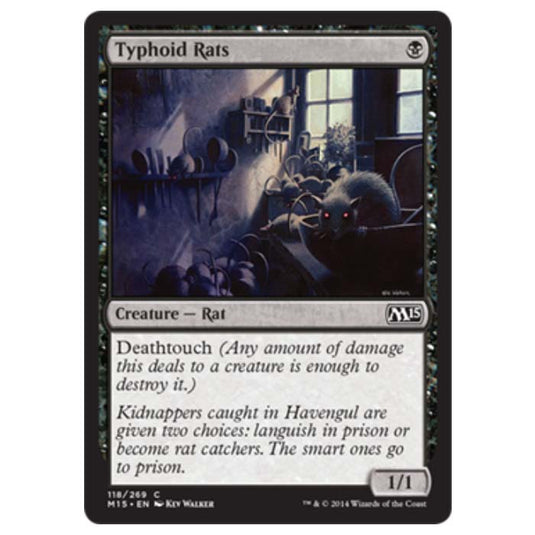 Magic the Gathering - M15 Core Set - Typhoid Rats - 118/269