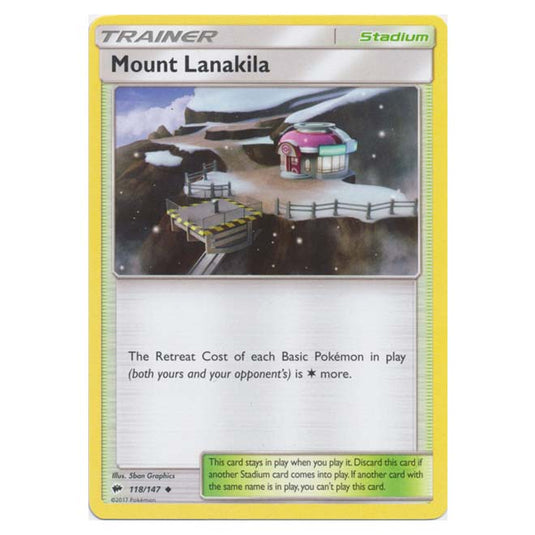 Pokemon - Sun & Moon - Burning Shadows - Mount Lanakila - 118/147