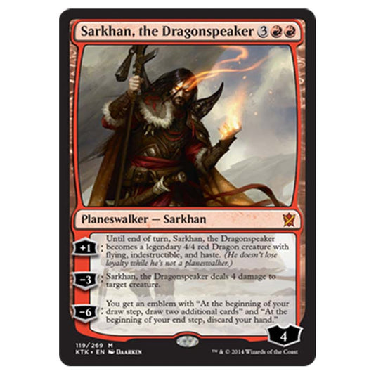 Magic the Gathering - Khans Of Tarkir - Sarkhan the Dragonspeaker - 119/269