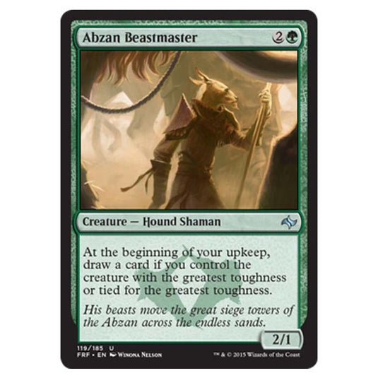 Magic the Gathering - Fate Reforged - Abzan Beastmaster - 119/185