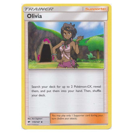 Pokemon - Sun & Moon - Burning Shadows - Olivia - 119/147