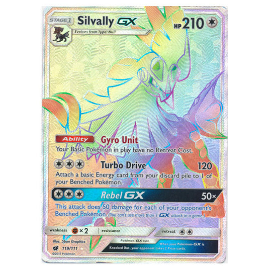 Pokemon - Sun & Moon - Crimson Invasion - Silvally-GX (Hyper Rare) - 119/111