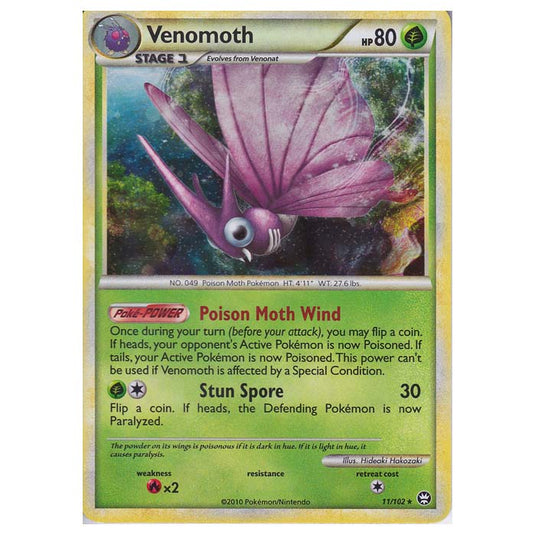 Pokemon - HGSS - Triumphant - Venomoth 11/102