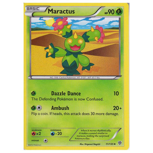 Pokemon - Black & White - Plasma Storm - Maractus - 011/135