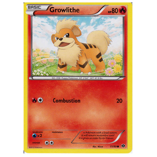 Pokemon - Black & White - Next Destinies - Growlithe 11/99