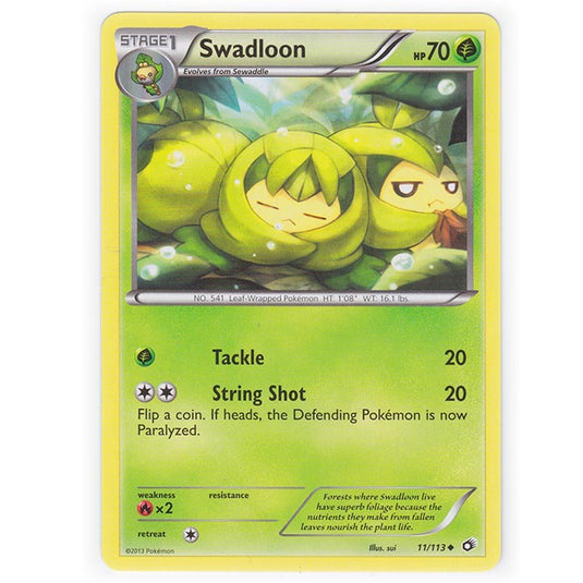 Pokemon - Black & White - Legendary Treasures - Swadloon - 11/113