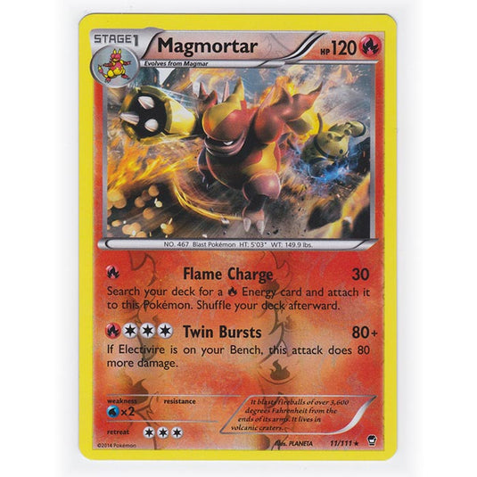 Pokemon - XY Furious Fists - (Reverse Holo) - Magmortar - 11/111