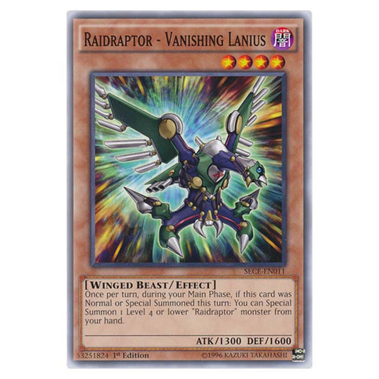 Yu-Gi-Oh! - Secrets of Eternity - Raidraptor - Vanishing Lanius - 11/99