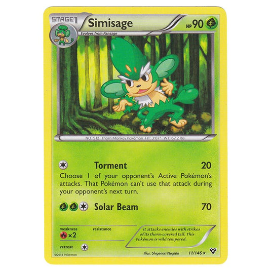 Pokemon - XY Base Set - Simisage - 11/146