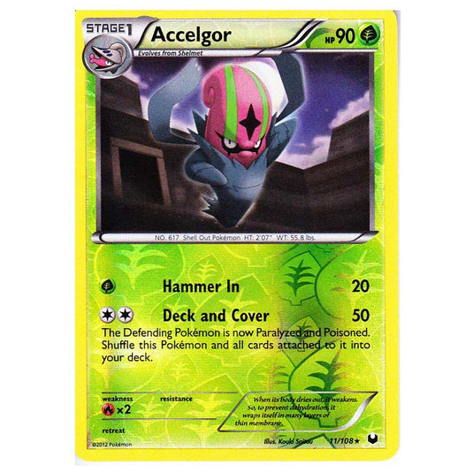 Pokemon - Black & White - Dark Explorers - (Reverse Holo) Accelgor - 11/108