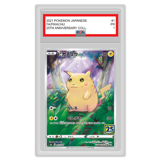 Pokemon - 25th Anniversary Collection - Pikachu - 001/028 (Graded Card)