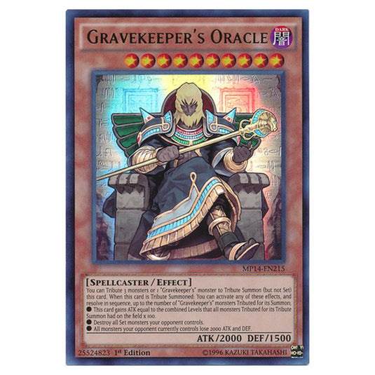 Yu-Gi-Oh! - 2014 Mega-Tin Mega Pack - Gravekeeper's Oracle (Ultra Rare) MP14-EN215