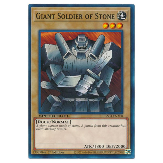 Yu-Gi-Oh! - Speed Duel Starter Decks - Match of the Millennium - Giant Soldier of Stone (Common) SS04-ENA08