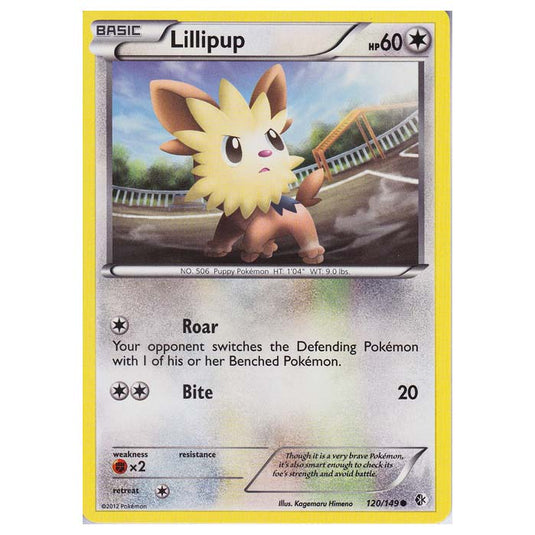 Pokemon - Black & White - Boundaries Crossed - Lillipup 120/149