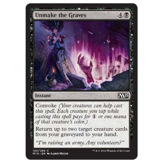 Magic the Gathering - M15 Core Set - Unmake the Graves - 120/269