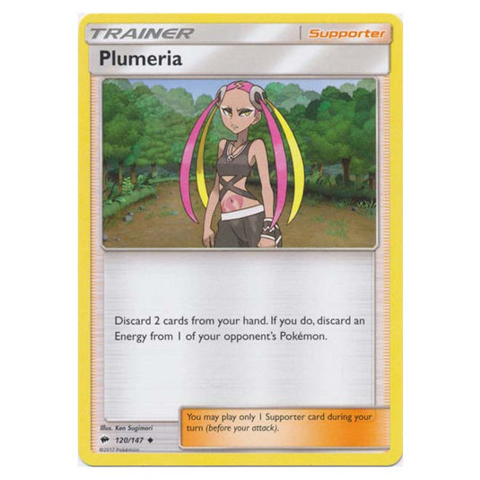 Pokemon - Sun & Moon - Burning Shadows - Plumeria - 120/147