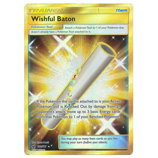 Pokemon - Sun & Moon - Crimson Invasion - Wishful Baton (Secret Rare) - 121/111