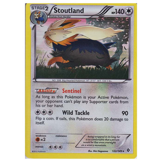 Pokemon - Black & White - Boundaries Crossed - Stoutland 122/149