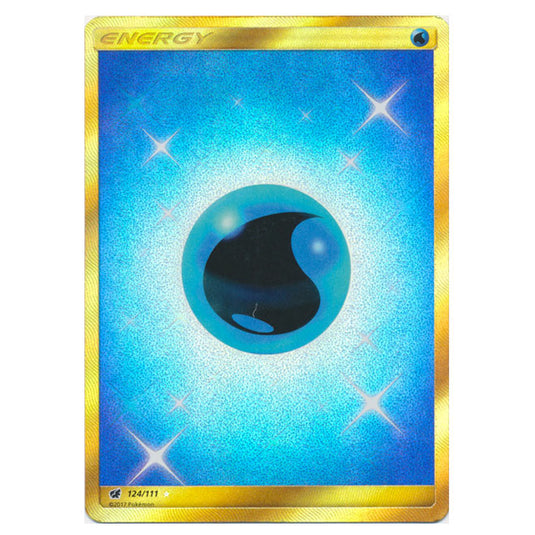 Pokemon - Sun & Moon - Crimson Invasion - Water Energy (Secret Rare) - 124/111