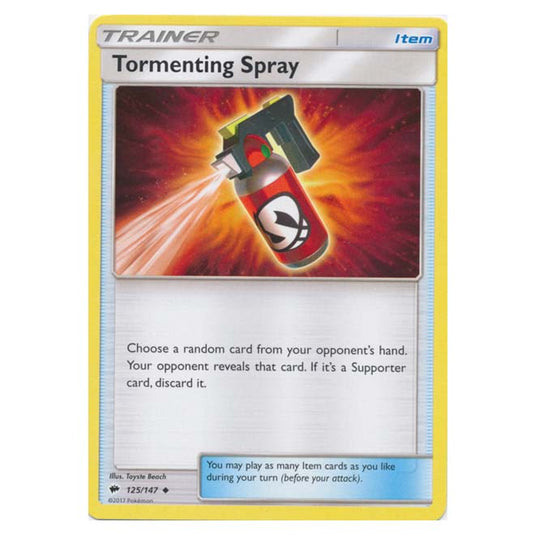 Pokemon - Sun & Moon - Burning Shadows - Tormenting Spray - 125/147