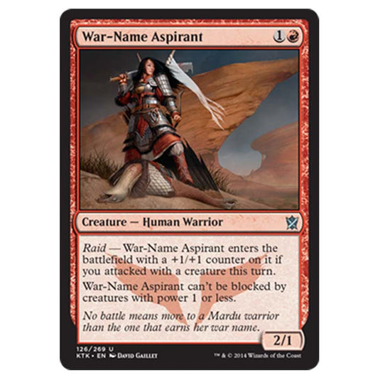 Magic the Gathering - Khans Of Tarkir - War-Name Aspirant - 126/269