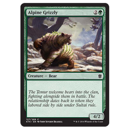 Magic the Gathering - Khans Of Tarkir - Alpine Grizzly - 127/269