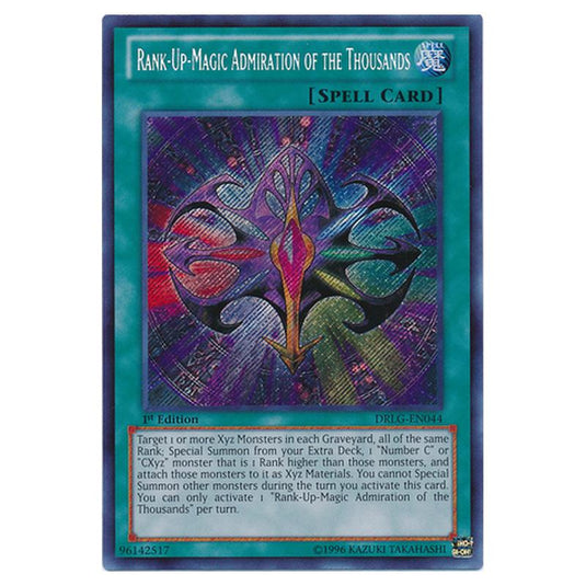 Yu-Gi-Oh! - Dragons of Legend - Rank-Up-Magic Admiration of the Thousands (Secret Rare) DRLG-EN044