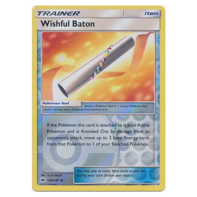 Pokemon - Sun & Moon - Burning Shadows - Wishful Baton (Reverse Holo)