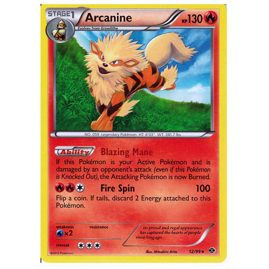 Pokemon - Black & White - Next Destinies - Arcanine 12/99