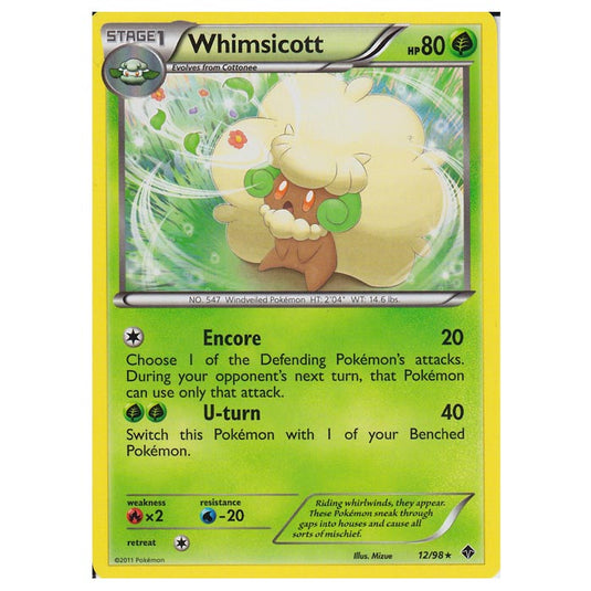 Pokemon - Black & White - Emerging Powers - Whimsicott 12/98