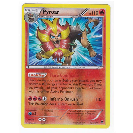 Pokemon - XY Phantom Forces - (Reverse Holo) - Pyroar - 12/119