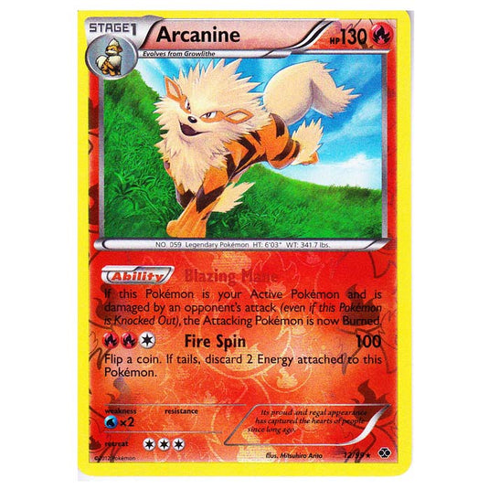 Pokemon - Black & White - Next Destinies - (Reverse Holo) Arcanine 12/99