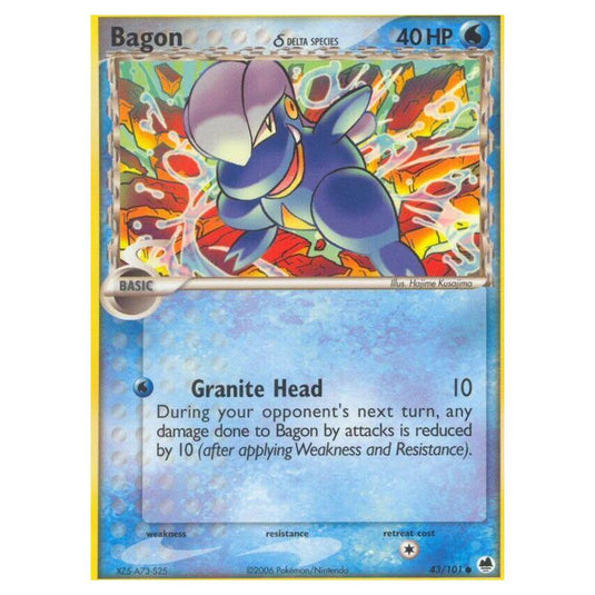 Pokemon - EX Dragon Frontiers - Bagon δ Delta Species - 043